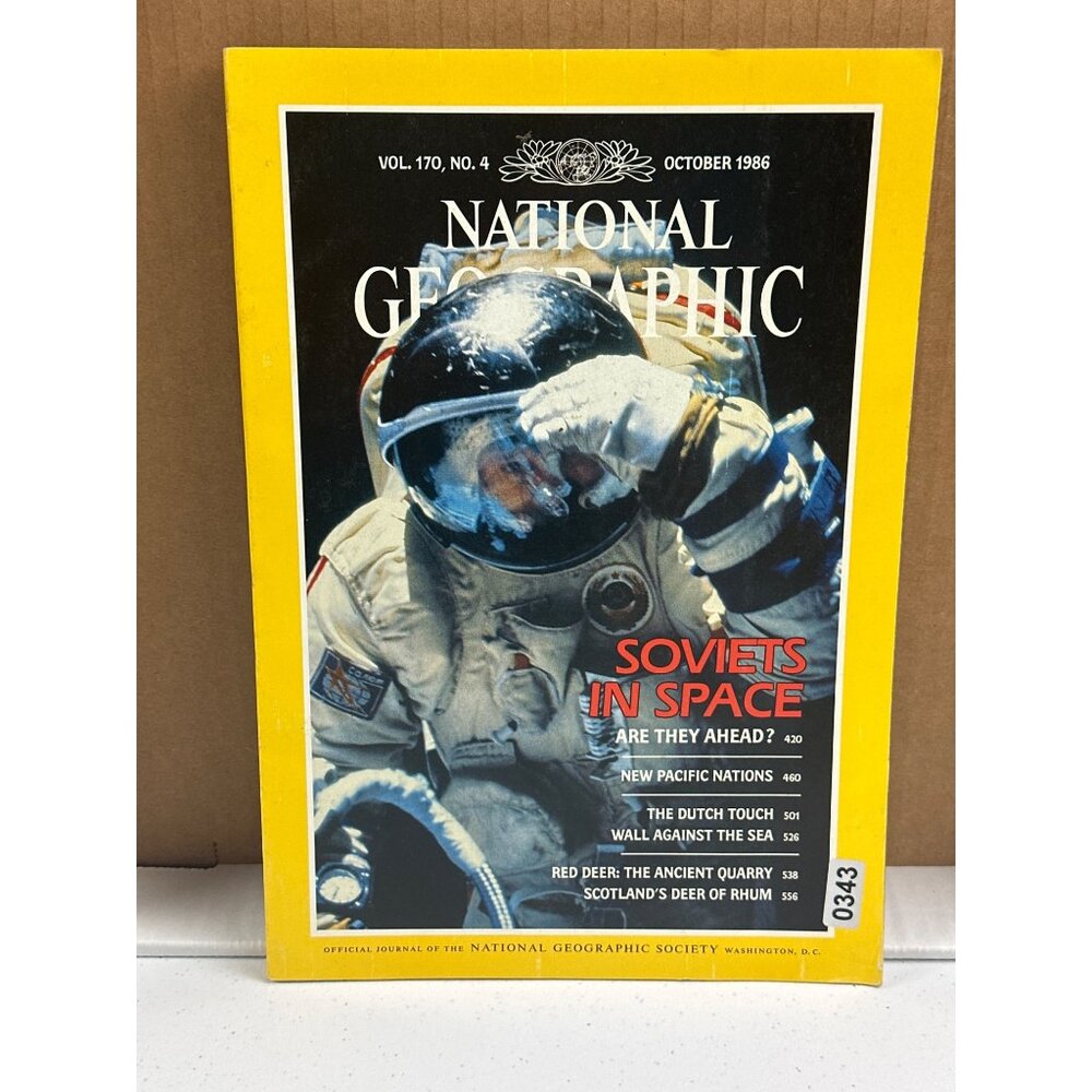 National Geographic October 1986 Vol 170 No 4 Soviets In Space Are They Ahead?